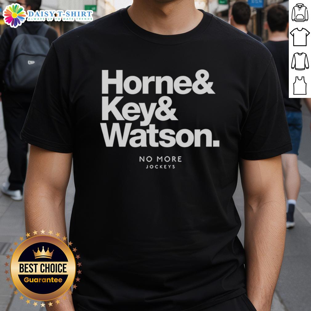 Alt Text: Official Horne and Key and Watson T-Shirt featuring a stylish design, perfect for fans of the brand.