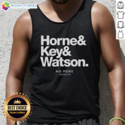 Official Horne and Key and Watson tank top featuring a stylish design, perfect for casual wear and summer outings.