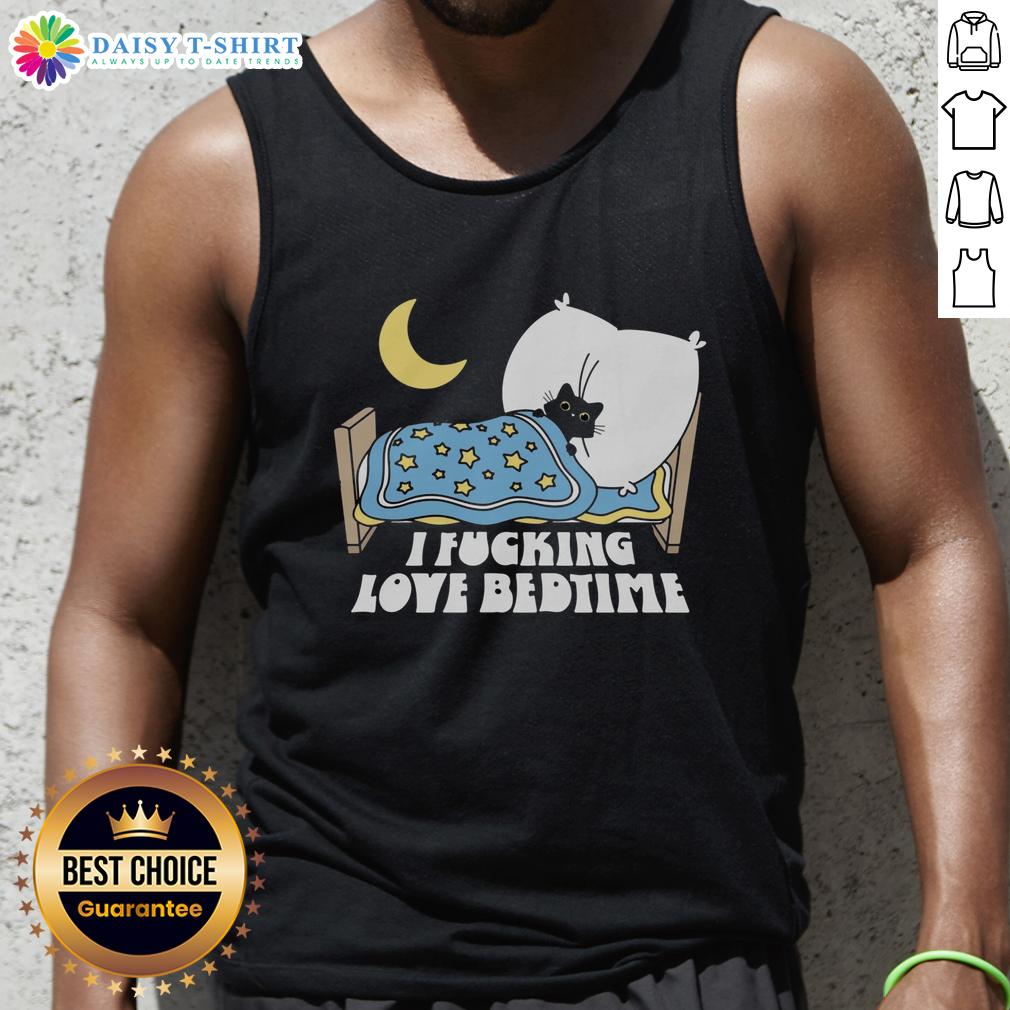 Official I Fucking Love Bedtime Tank Top in soft fabric, perfect for cozy nights and casual wear.