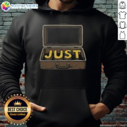 Official Just In Case Hoodie in navy blue, featuring a stylish design and cozy fit for casual wear.