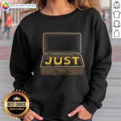 Official Just In Case Sweatshirt in grey, featuring a cozy design perfect for casual wear and stylish comfort.
