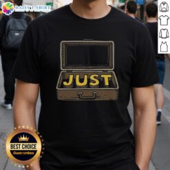 Alt Text: Official Just In Case T-Shirt featuring a stylish design and vibrant colors, perfect for casual wear.