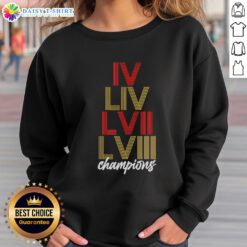 Official Kansas City Chiefs LVI Stack sweatshirt featuring team colors and logo, perfect for football fans.