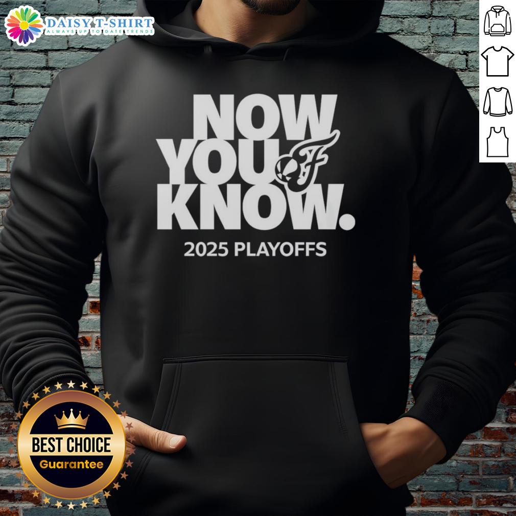 Official 2025 Indiana Fever Hoodie for Now You Know Playoffs, featuring team logo and stylish design for fans.