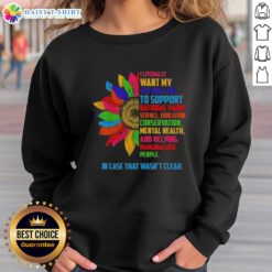 Cozy Official Sunflower sweatshirt promoting support for national parks and science with a vibrant design and eco-friendly message.