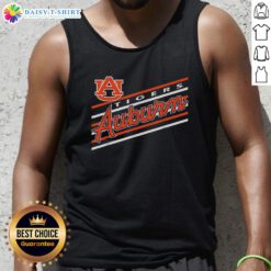 Original Auburn Tigers Retro Script Logo tank top, perfect Auburn University gear for fans and students.