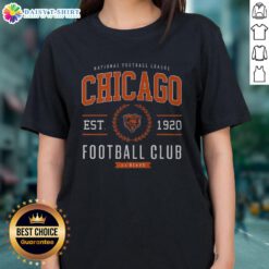 Alt Text: Original Chicago Bears Football Club Ladies Tee featuring team logo and stylish design for fans.