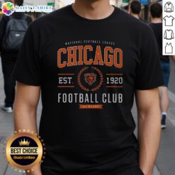 Alt Text: Original Chicago Bears Football Club T-Shirt featuring team logo and colors, perfect for fans and collectors.