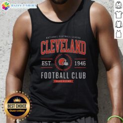 Original Cleveland Browns Football Club tank top showcasing team logo and colors, perfect for fans.
