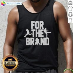 Alt Text: Stylish original Cleveland Browns For The Brand tank top featuring team logo, perfect for fans and warm weather.