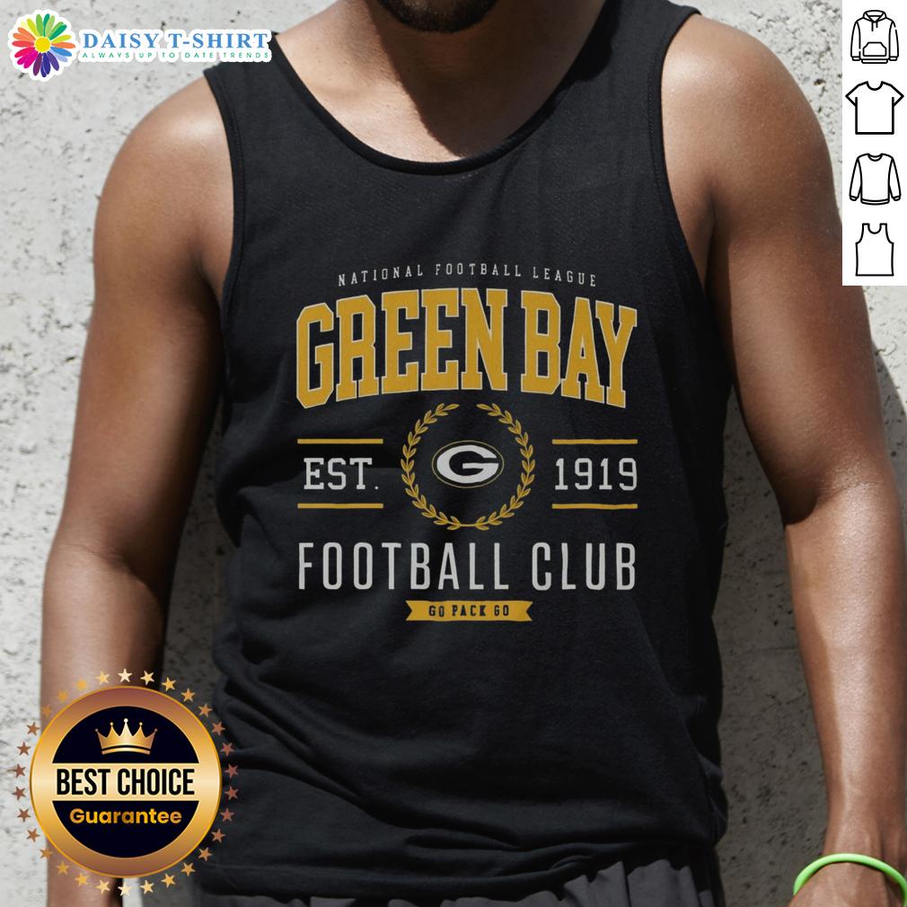 Alt Text: Stylish Original Green Bay Packers Football Club tank top in green, perfect for game day or casual wear.