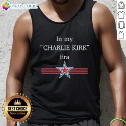 Charlie Kirk Era Star Tank Top featuring original design, perfect for fans of political apparel and summer fashion.