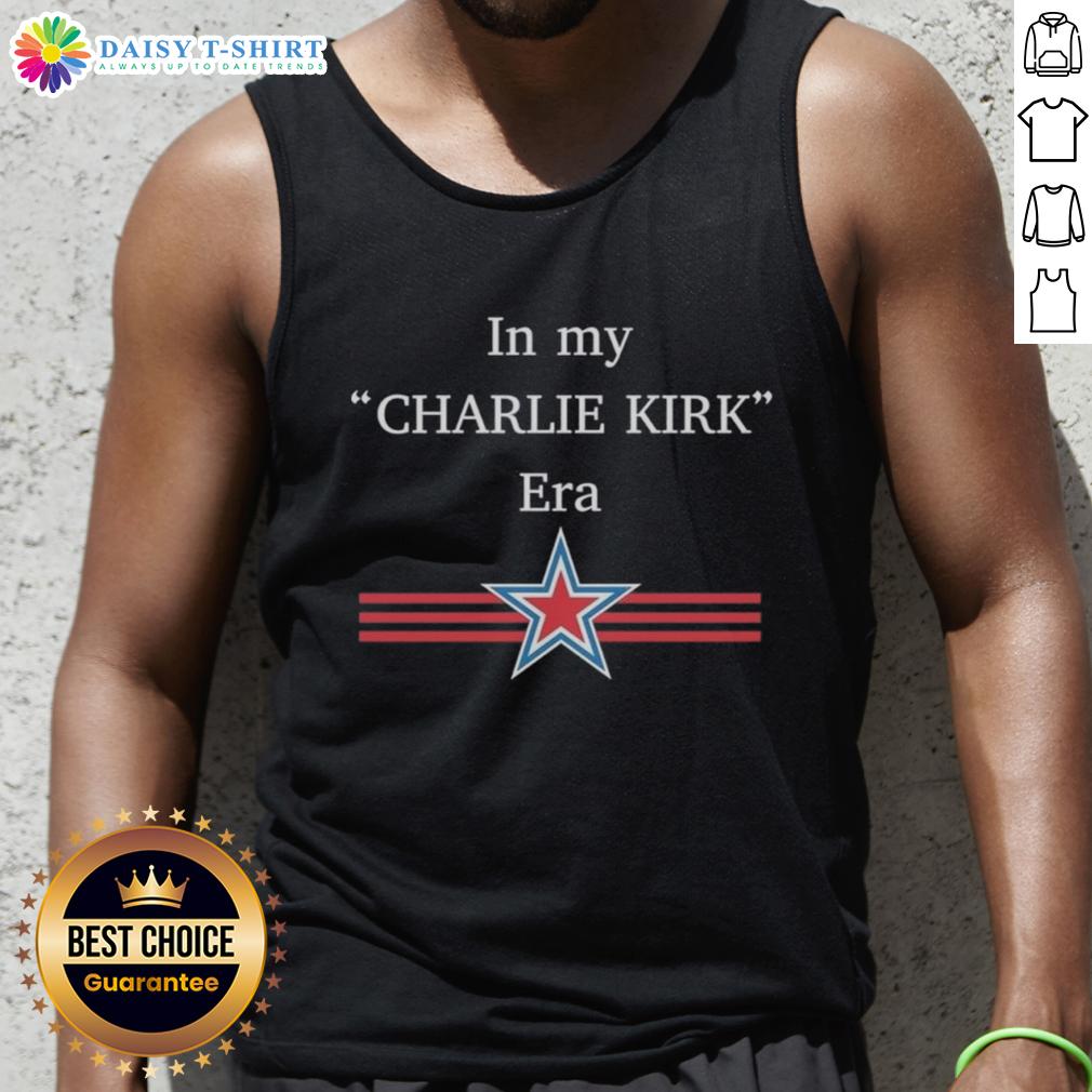 Charlie Kirk Era Star Tank Top featuring original design, perfect for fans of political apparel and summer fashion.