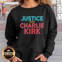 Original Justice For Charlie Kirk Pray Tribute Sweatshirt featuring bold text and a stylish design for supporters.