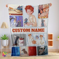 Perfect Good Pixar Ratatouille Linguini And Remy With Friends Blanket Fleece Customized Blanket