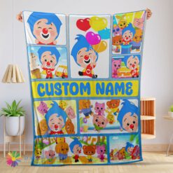 Perfect Good Plim Plim & Friends Collage Blanket Fleece Customized Blanket