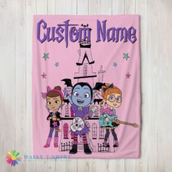 Perfect Pretty Vampirina With Poppy Peepleson & Bridget Drawing Blanket Fleece Customized Blanket