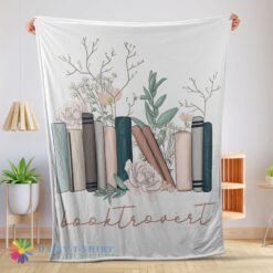 Perfect Pretty Vintage Floral Book Lover Blanket Fleece