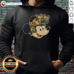 Alt Text: Premium Mickey Mouse military helmet night vision goggles hoodie featuring a fun design and cozy fit for fans.