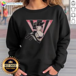 Alt Text: Premium military anime girl sweatshirt featuring tactical weapons and tattoo designs, perfect for anime and streetwear fans.