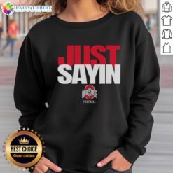 Alt Text: Premium Ohio State Buckeyes football sweatshirt featuring Julian Sayin, perfect for fans and game day wear.