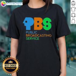 Premium Original Protect PBS Public Broadcasting Service Colors Ladies Tee featuring vibrant graphics and soft fabric.