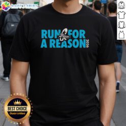 Alt Text: Premium Run For A Reason Houston 2026 T-Shirt featuring a vibrant design, perfect for runners and event participants.