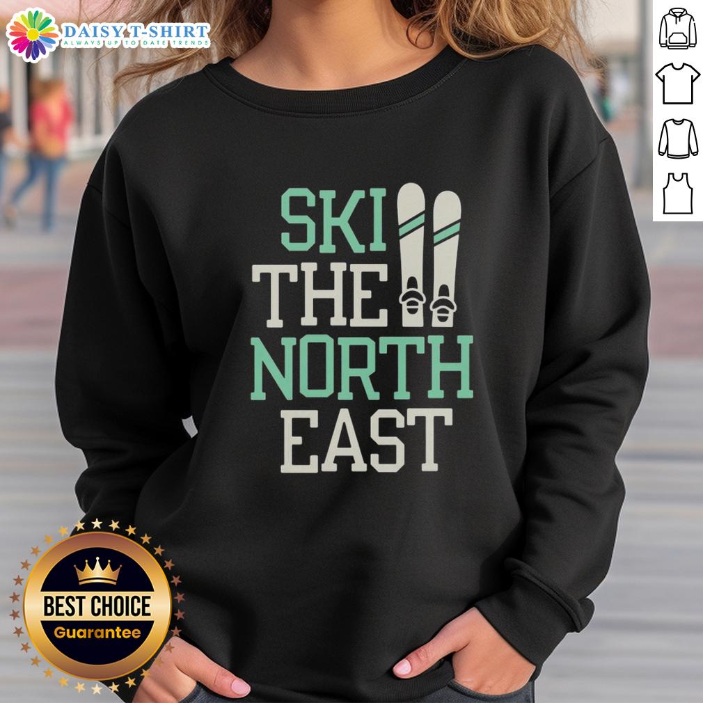 Premium Ski The North East Sweatshirt in cozy fabric, perfect for winter adventures and outdoor activities.