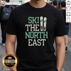 Premium Ski The North East T-Shirt featuring a stylish design for winter sports enthusiasts and ski lovers.