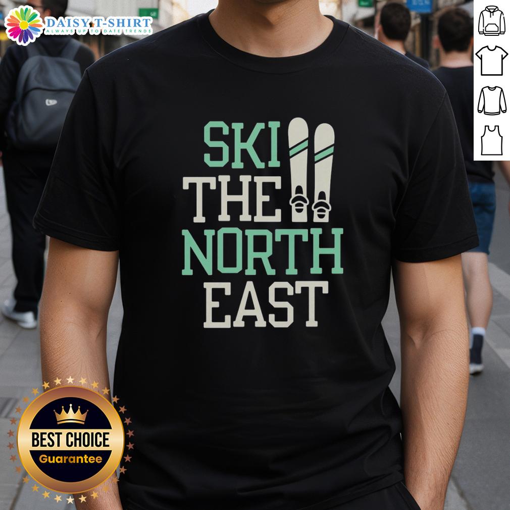 Premium Ski The North East T-Shirt featuring a stylish design for winter sports enthusiasts and ski lovers.