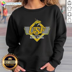 Alt Text: Premium South Florida USF Bulls Golden Brahman logo sweatshirt featuring a stylish design for fans and comfort.