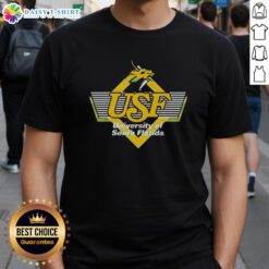 Alt Text: Premium South Florida USF Bulls Golden Brahman logo t-shirt featuring vibrant colors and comfortable fit.