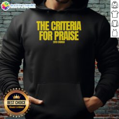 Premium Church Hoodie featuring 'The Criteria For Praise' design, perfect for stylish comfort and spiritual expression.