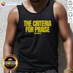 Premium The Criteria For Praise 2819 Church Tank Top in stylish design, perfect for casual wear and church gatherings.