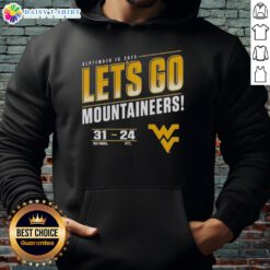 Alt Text: Premium West Virginia Mountaineers vs Pitt Panthers 2025 hoodie in vibrant colors, perfect for game day fans.