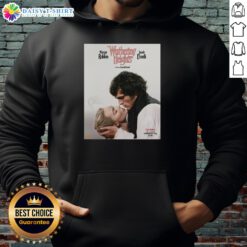 Alt Text: Premium Wuthering Heights movie hoodie featuring Margot Robbie and Jacob Elordi, stylish and cozy for fans.