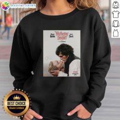 Premium Wuthering Heights movie sweatshirt featuring Margot Robbie and Jacob Elordi, perfect for fans of the film.