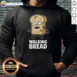 Vegan Halloween hoodie featuring a whimsical bread design, perfect for festive celebrations and cozy fall outings.
