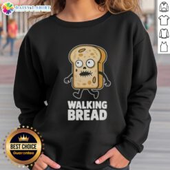 Vegan Halloween sweatshirt featuring a fun bread design, perfect for festive celebrations and cozy style.