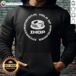 Cozy Top Interdimensional Hole of Pancakes hoodie featuring a colorful graphic design, perfect for casual wear.
