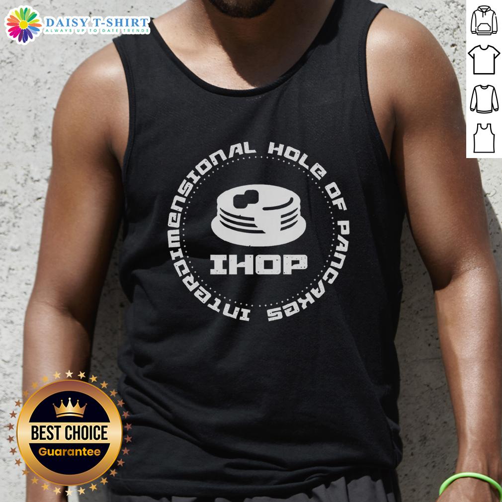 Stylish Top Interdimensional Hole of Pancakes tank top featuring a vibrant design, perfect for casual wear.