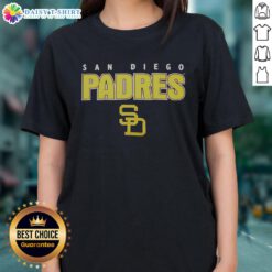 Top San Diego Padres throwback ladies tee featuring vintage design and soft fabric, perfect for fans and casual wear.