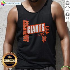 Stylish Top San Francisco Giants text design tank top for fans, perfect for game day and casual wear.