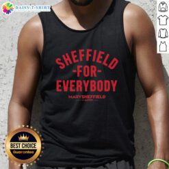 Top Sheffield for Everybody tank top featuring Mary Sheffield, showcasing stylish design and local pride.