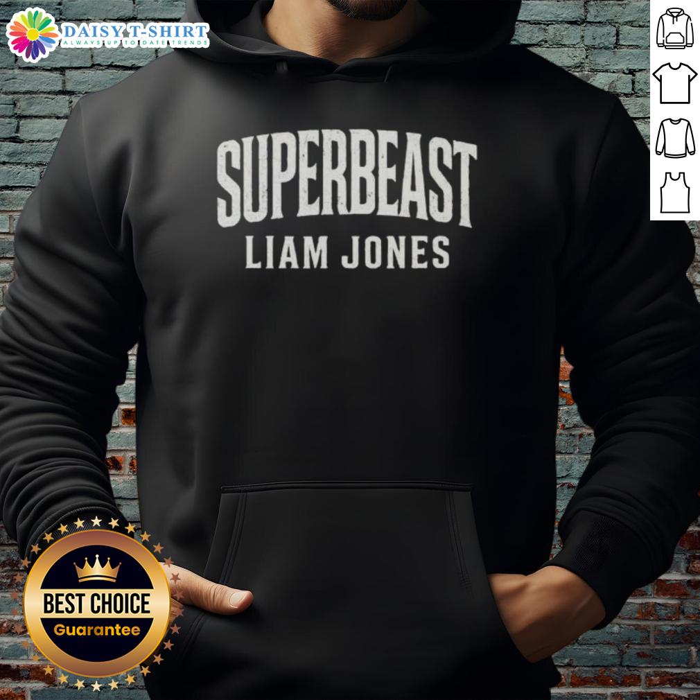 Alt Text: Liam Jones wearing the Top Superbeast Born To Do This Hoodie, showcasing its stylish design and vibrant colors.