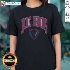 Depaul Blue Demons ladies tee featuring vibrant design, perfect for fans showing team spirit and support for women's sports.