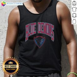 DePaul Blue Demons Walk Tall tank top in vibrant blue, perfect for fans showcasing team spirit and style.