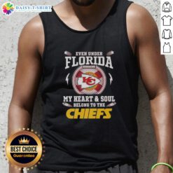 Stylish Kansas City Chiefs tank top shining under Florida sunshine, perfect for fans showing team spirit.