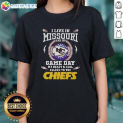 Awesome ladies tee showcasing Kansas City Chiefs pride for game day in Missouri, perfect for passionate fans.