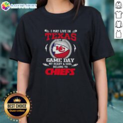 Alt Text: Kansas City Chiefs ladies tee, perfect for game day, showcasing team pride in Texas with stylish design.